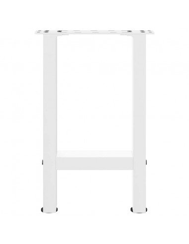 Gambe per Tavolino Bianco 2 pz 38x(42-43) cm Acciaio