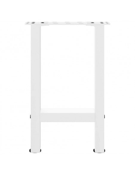 Gambe per Tavolino Bianco 2 pz 38x(42-43) cm Acciaio