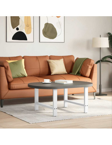 Gambe per Tavolino Bianco 2 pz 70x(42-43) cm Acciaio