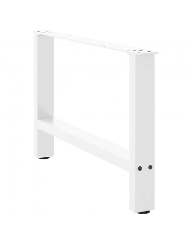 Gambe per Tavolino Bianco 2 pz 70x(42-43) cm Acciaio