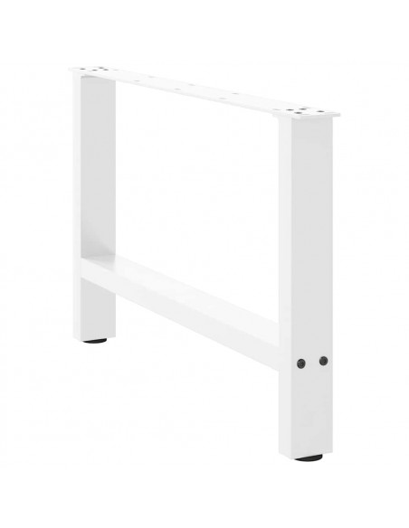 Gambe per Tavolino Bianco 2 pz 70x(42-43) cm Acciaio