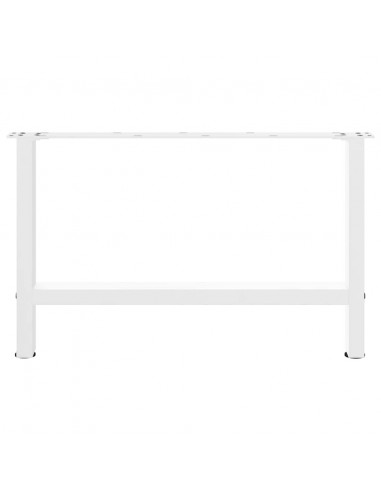 Gambe per Tavolino Bianco 2 pz 70x(42-43) cm Acciaio