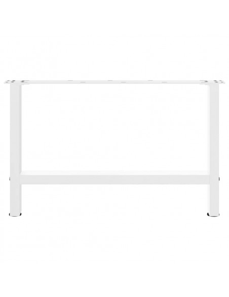 Gambe per Tavolino Bianco 2 pz 70x(42-43) cm Acciaio