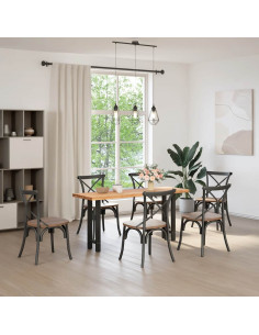 Gambe per Tavolo Consolle Nere 2 pz 28x(72-73) cm Acciaio 2