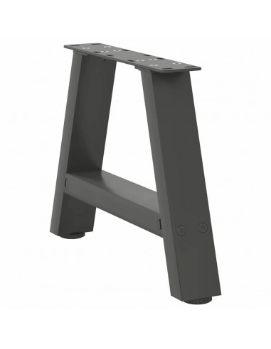 Gambe Tavolino Caffè a A 2 pz Antracite 30x(30-31)cm in Acciaio