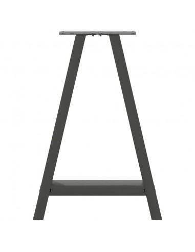 Gambe Tavolino Caffè a A 2 pz Antracite 50x(72-73)cm in Acciaio