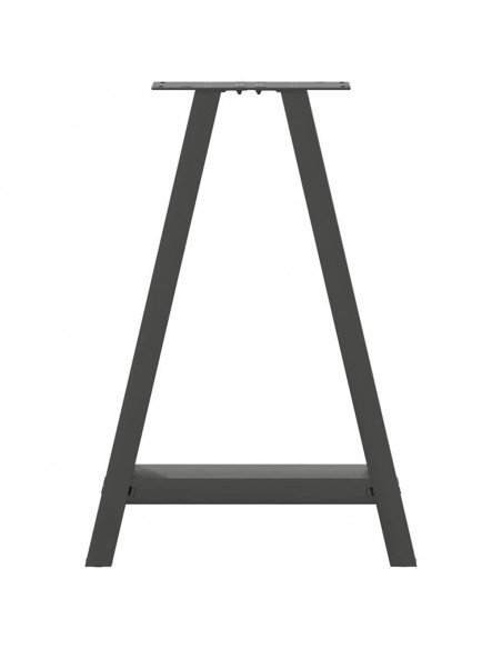 Gambe Tavolino Caffè a A 2 pz Antracite 50x(72-73)cm in Acciaio