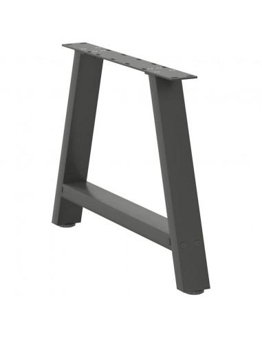 Gambe Tavolino Caffè a A 2 pz Antracite 60x(42-43)cm in Acciaio