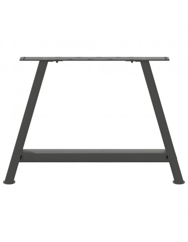 Gambe Tavolino Caffè a A 2 pz Antracite 60x(42-43)cm in Acciaio