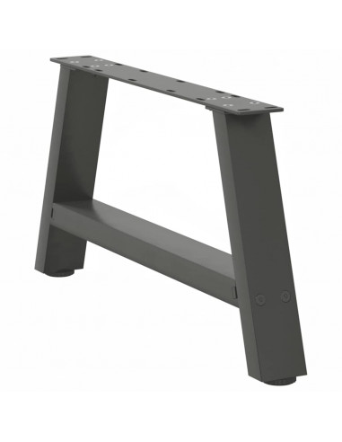 Gambe Tavolino Caffè a A 2 pz Antracite 70x(30-31)cm in Acciaio