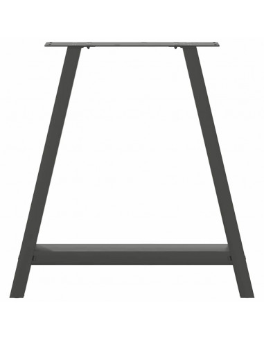 Gambe Tavolino Caffè a A 2 pz Antracite 70x(72-73)cm in Acciaio