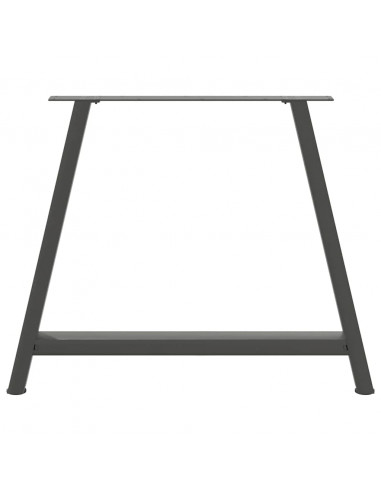 Gambe Tavolino Caffè a A 2pz Antracite 100x(72-73)cm in Acciaio