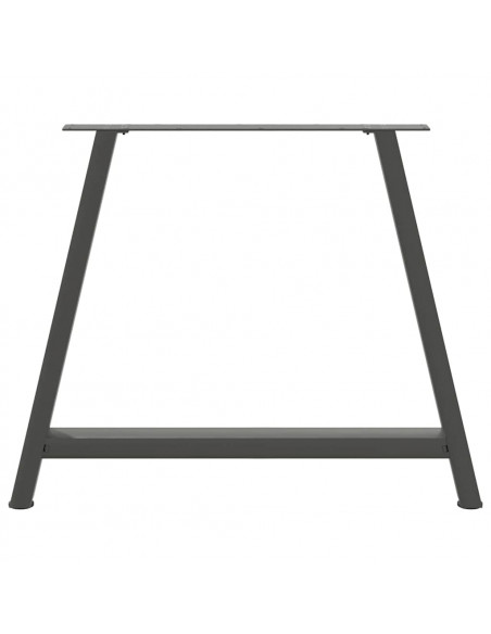 Gambe Tavolino Caffè a A 2pz Antracite 100x(72-73)cm in Acciaio
