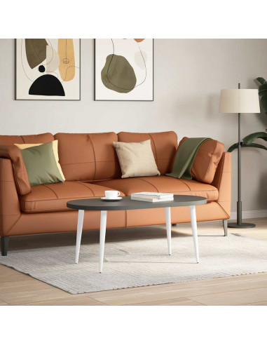 Gambe Tavolino Caffè a Forma Conica 4 pz Bianco 30-31cm Acciaio