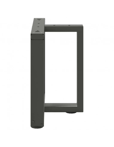 Gambe Tavolino Caffè a T 2 pz Antracite 50x25x(30-31)cm Acciaio