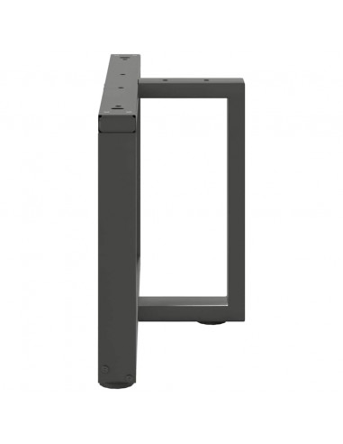 Gambe Tavolino Caffè a T 2 pz Antracite 70x25x(42-43)cm Acciaio