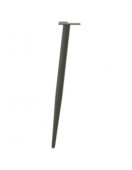 Gambe Tavolino Caffè Forma Conica 4pz Antracite 72-73cm Acciaio