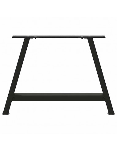 Gambe Tavolino da Caffè a A 2 pz Nero 60x(42-43) cm in Acciaio