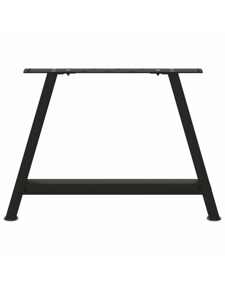 Gambe Tavolino da Caffè a A 2 pz Nero 60x(42-43) cm in Acciaio