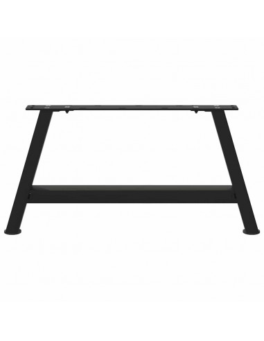 Gambe Tavolino da Caffè a A 2 pz Nero 70x(30-31) cm in Acciaio