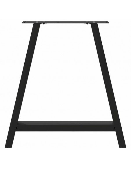 Gambe Tavolino da Caffè a A 2 pz Nero 70x(72-73) cm in Acciaio