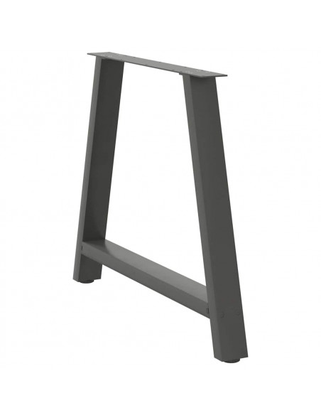 Gambe Tavolo Consolle a A 2 pz Antracite 90x(72-73)cm Acciaio