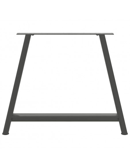 Gambe Tavolo Consolle a A 2 pz Antracite 90x(72-73)cm Acciaio