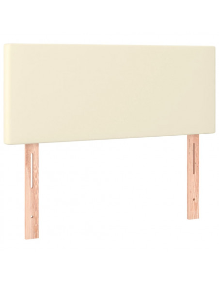 Giroletto a Molle con Materasso Crema 100x200 cm in Similpelle