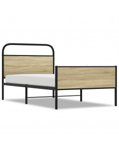 Giroletto senza Materasso Rovere Sonoma 100x190cm in Truciolato