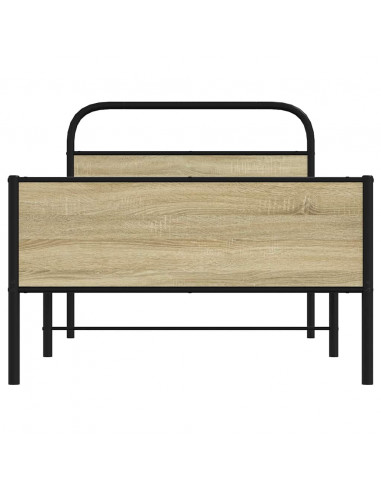 Giroletto senza Materasso Rovere Sonoma 100x190cm in Truciolato