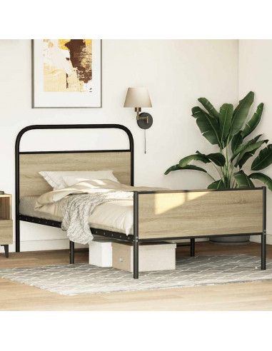 Giroletto senza Materasso Rovere Sonoma 100x200cm in Truciolato