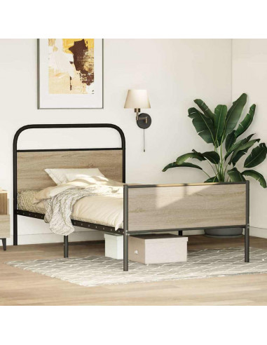 Giroletto senza Materasso Rovere Sonoma 100x200cm in Truciolato