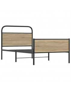 Giroletto senza Materasso Rovere Sonoma 107x203cm in Truciolato 2