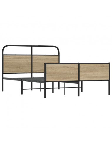 Giroletto senza Materasso Rovere Sonoma 120x190cm in Truciolato