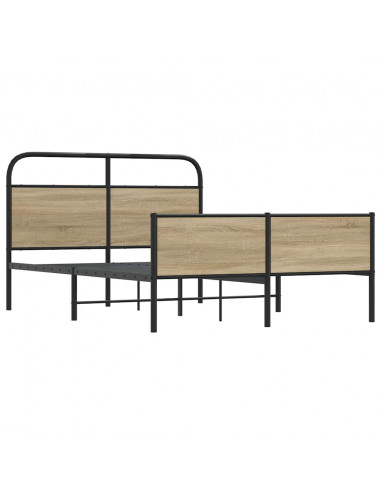 Giroletto senza Materasso Rovere Sonoma 120x200cm in Truciolato