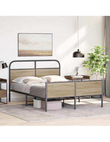 Giroletto senza Materasso Rovere Sonoma 120x200cm in Truciolato