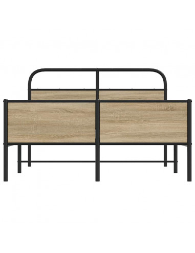 Giroletto senza Materasso Rovere Sonoma 135x190cm in Truciolato