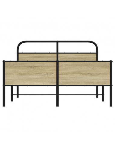 Giroletto senza Materasso Rovere Sonoma 135x190cm in Truciolato