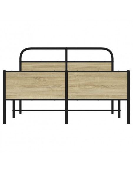 Giroletto senza Materasso Rovere Sonoma 135x190cm in Truciolato