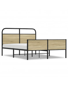 Giroletto senza Materasso Rovere Sonoma 140x190cm in Truciolato