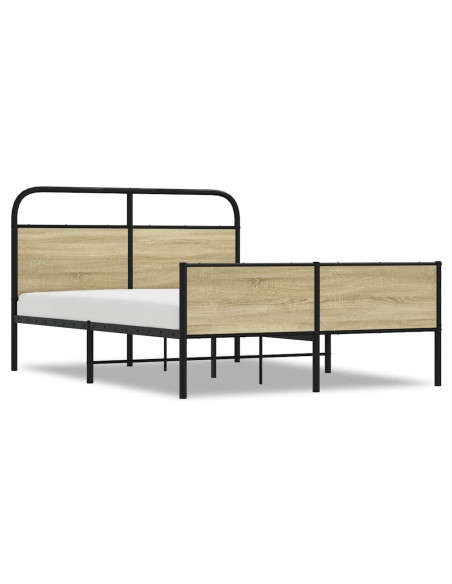 Giroletto senza Materasso Rovere Sonoma 140x190cm in Truciolato