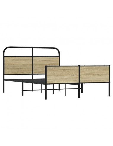 Giroletto senza Materasso Rovere Sonoma 140x190cm in Truciolato