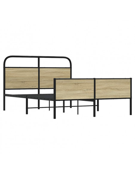 Giroletto senza Materasso Rovere Sonoma 140x190cm in Truciolato
