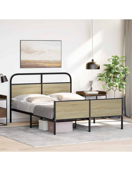 Giroletto senza Materasso Rovere Sonoma 140x190cm in Truciolato