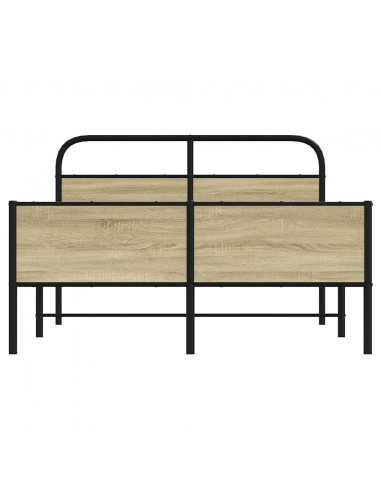 Giroletto senza Materasso Rovere Sonoma 140x190cm in Truciolato