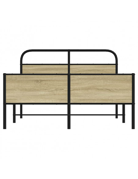 Giroletto senza Materasso Rovere Sonoma 140x190cm in Truciolato