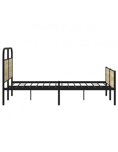 Giroletto senza Materasso Rovere Sonoma 140x190cm in Truciolato