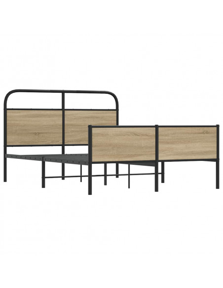 Giroletto senza Materasso Rovere Sonoma 140x190cm in Truciolato