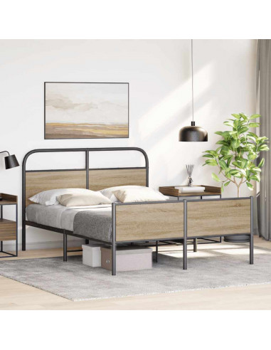 Giroletto senza Materasso Rovere Sonoma 140x190cm in Truciolato