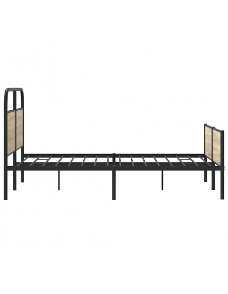Giroletto senza Materasso Rovere Sonoma 140x190cm in Truciolato